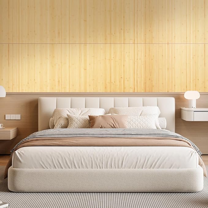 OUZUGIE 1 Pack 96x24 Inch Natural Bamboo Wall Panel – Carbonized Pole Wrap - Image 8