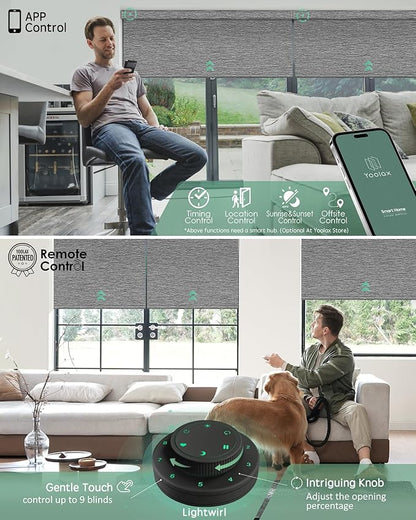 Yoolax Motorized Blinds with Remote, Smart Blinds - Image 3