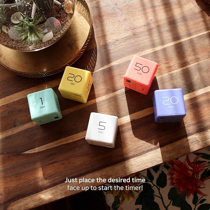 mooas Cube Timer, Timers Cube Flip Block Timers Productivity Gravity Sensor - Image 5