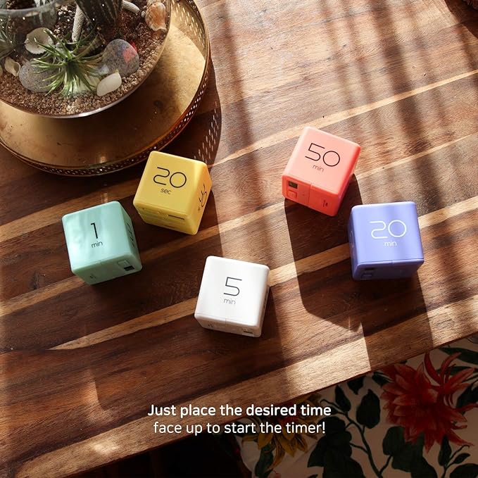 mooas Cube Timer, Timers Cube Flip Block Timers Productivity Gravity Sensor - Image 5