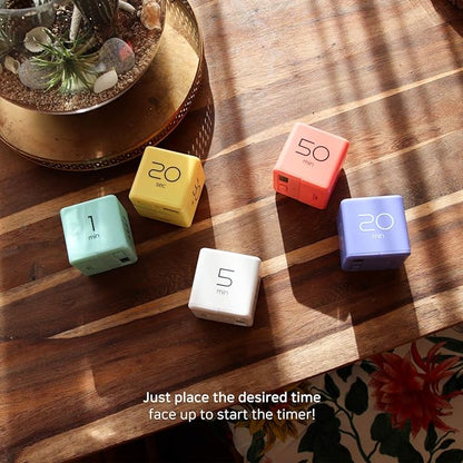 mooas Cube Timer, Timers Cube Flip Block Timers Productivity Gravity Sensor - Image 5