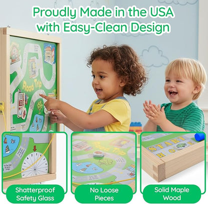 Magnetic Toddler Activity Wall Panel Toy – Interactive Wall Busy Board – - Image 4