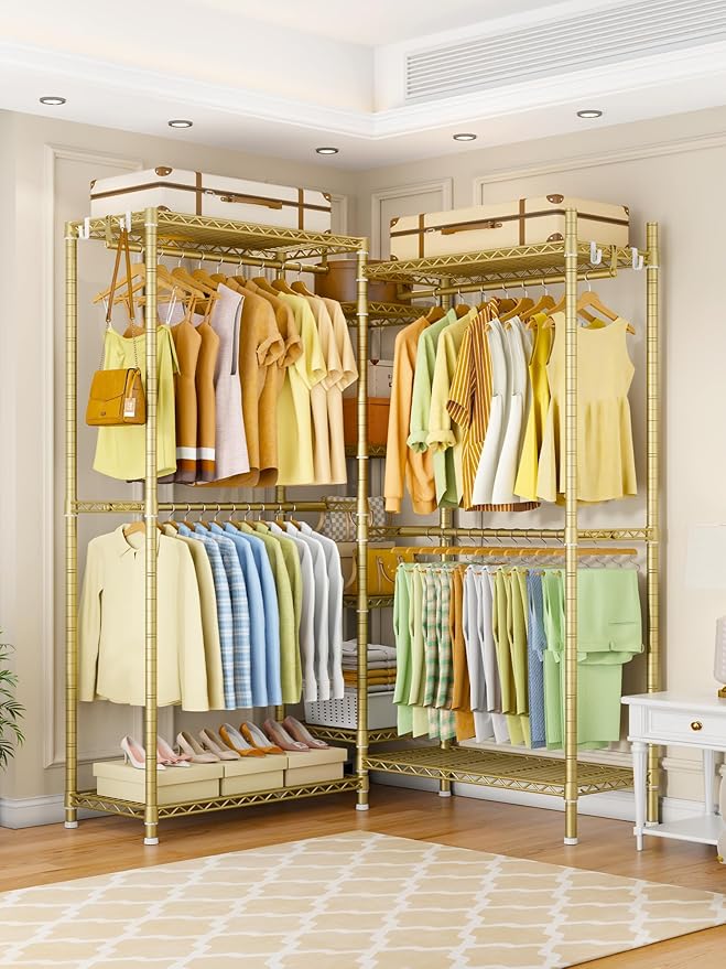 Ulif E4 Clothes Rack, Heavy-Duty Garment Rack, Metal Freestanding Clothing - Image 5