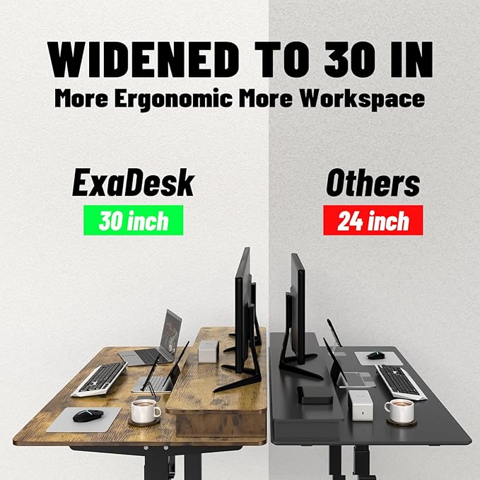 55 * 30 Inches Electric Standing Widened Desk Adjustable Height - Image 4