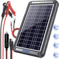 POWOXI 12V Solar Car Battery Charger: 12W Solar Trickle Charger Maintainer by POWOXI