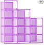 Kuject X-Large Shoe Storage Boxes Organizers Clear Plastic Stackable 12 Pack by Kuject
