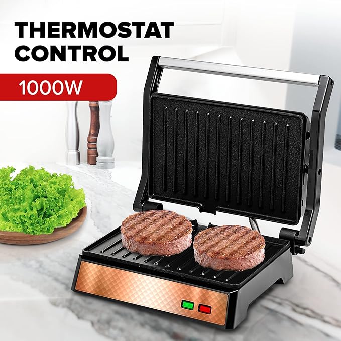 OVENTE Electric Panini Press Sandwich Maker - Image 2