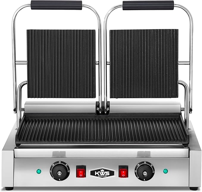KWS PM-23 3400W Electric Panini Press Maker by KitchenWareStation