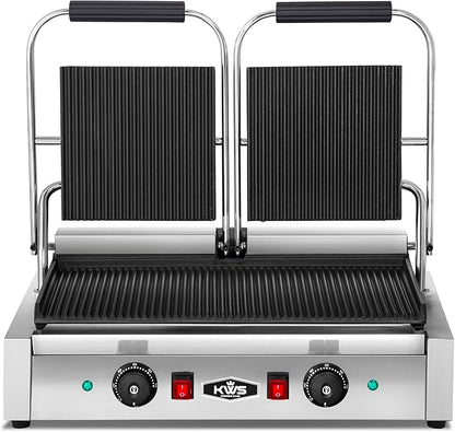 KWS PM-23 3400W Electric Panini Press Maker by KitchenWareStation
