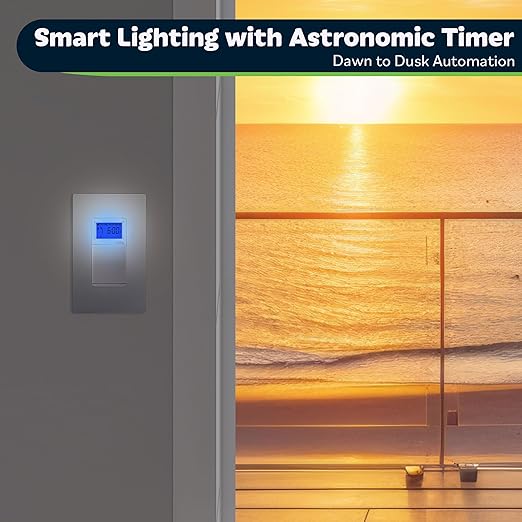 TOPGREENER Digital Astronomic Timer Switch, 7-Day Programmable Sunrise Sunset - Image 4