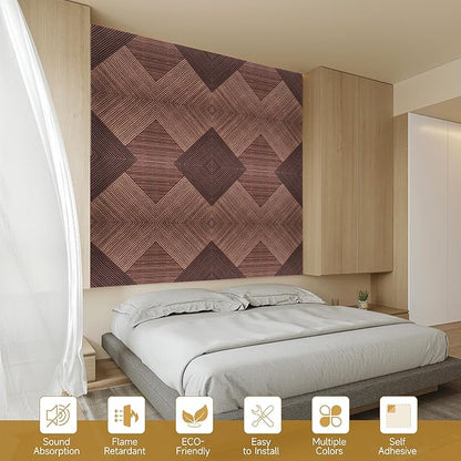 Autorific Acoustic Wall Panels, 6 Pack Total Size 72 x 48 Inches, Self-Adhesive - Image 8