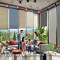 HILADUO Custom Motorized Blackout Roller Shades – Smart Electric Blinds Work by HILADUOWindowshadefabricsmeetingallresidentialandsomesmallcommercialwindowcoveringsmarketneeds