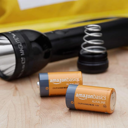 Amazon Basics C Cell All-Purpose Alkaline Batteries, 5-Year Shelf Life - Image 6