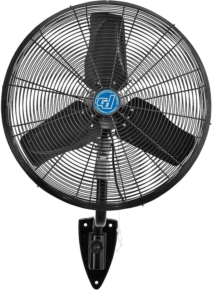 Continental Dynamics CD Premium 24" Oscillating Wall Mount Fan, TEFC Motor - Image 5