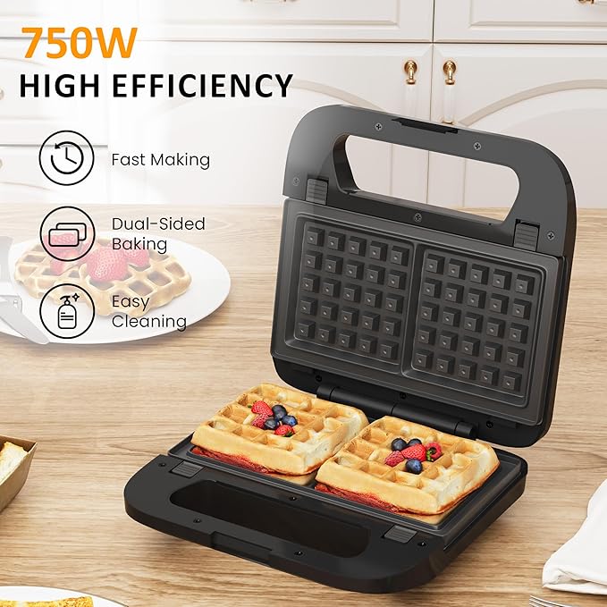 Sunvivi Sandwich Maker Panini Press: Waffle Maker - Image 4