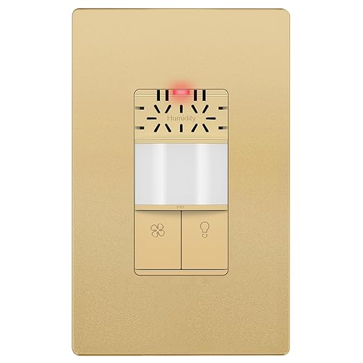 LIDER Humidity Sensor Switch and Motion Sensor Light Switch, PIR Sensor by LIDER