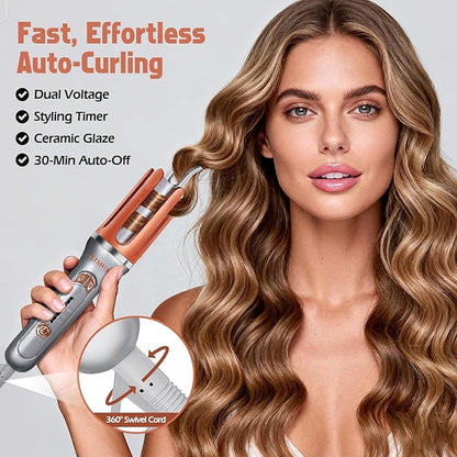 KIMUSE Automatic Rotating Curling Iron, 1.25 Inch - Image 8
