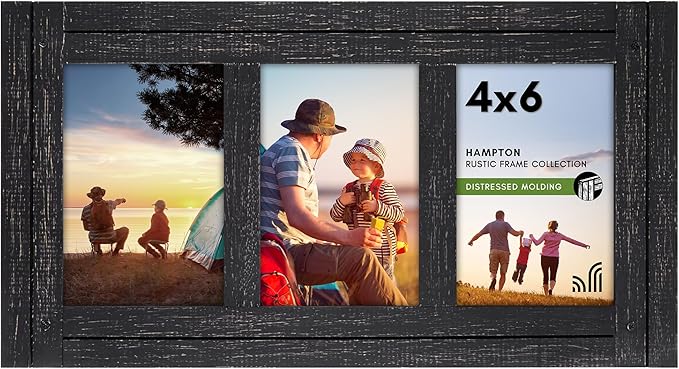 Americanflat Hinged 4x6 Triple Picture Frame by Americanflat
