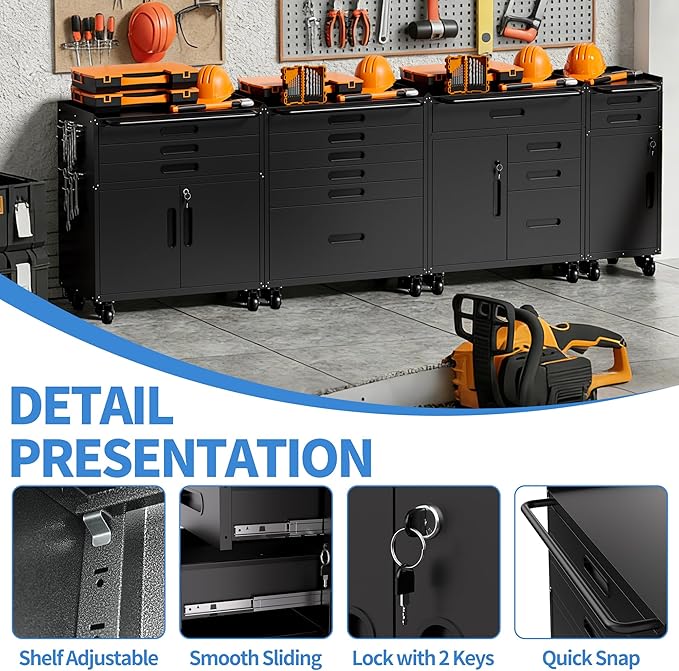 Metal Garage Storage Cabinet - Image 4