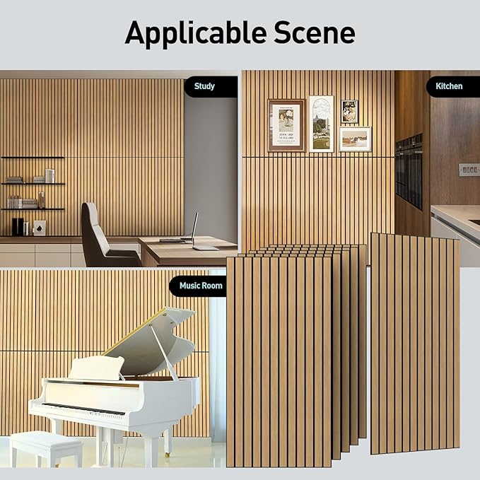 UMIACOUSTICS 6 Packs Acoustic Panel, 47.2 x 23.6 Inches Decorative Sound Proof - Image 7