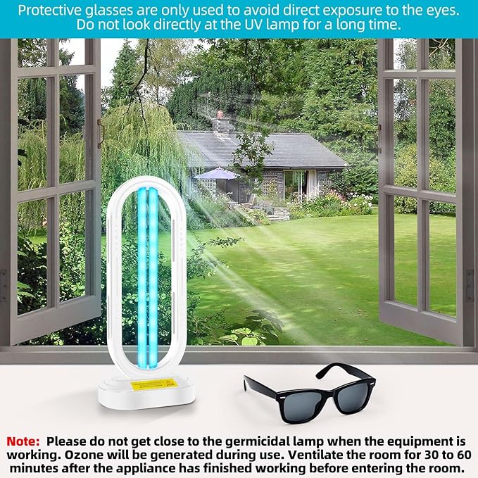 UV Light Sanitizer, 4-Speed Timing and Remote Control UVC Home Disinfection - Image 5