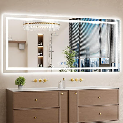 32"x72" LED Bathroom Mirror by WISSMILESHOME