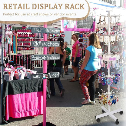Exttlliy 5-Tier Metal Spinning Display Stand Rack - Image 5