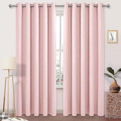 DWCN Blackout Curtains 84 Inches Long, 60W Inch Wide Room Drakening Drapes by DWCN