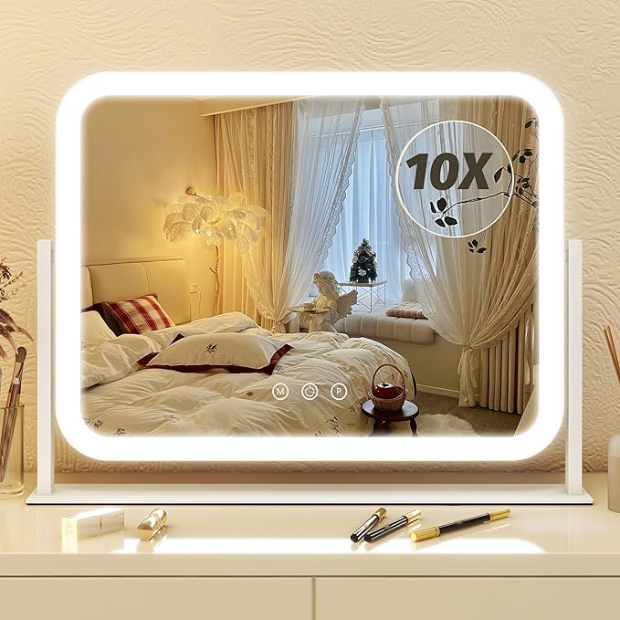 FENNIO Vanity Mirror with Lights 17''x13'' Makeup Mirror with Lights, Vanity by FENNIOLEDMIRRORS