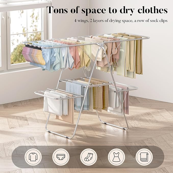 APEXCHASER Clothes Drying Rack - Image 9
