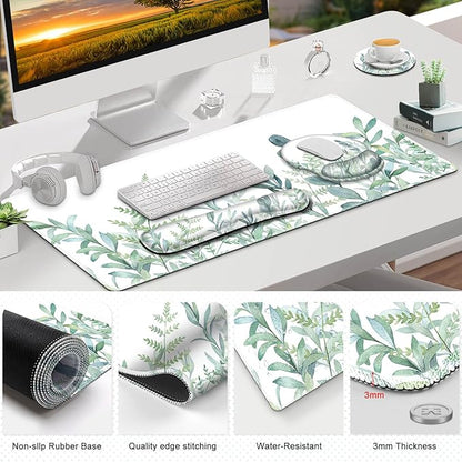 ToLuLu Desk Mat, XXL Large Mouse Pad Wrist Support Set，4 in1 Gaming Mousepad - Image 8