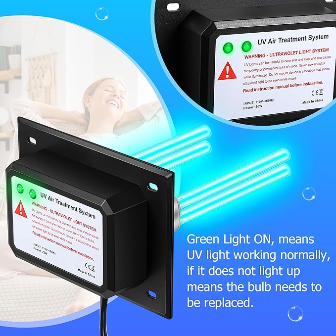 Qualirey 26W HVAC UV Light Sanitizer Air Purifier - Image 5