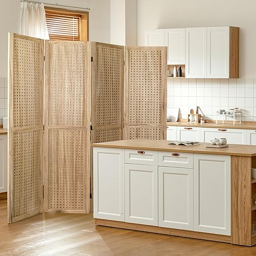 Babion 4 Panel Pegboard Display, Peg Board Room Divider Freestanding Folding - Image 4
