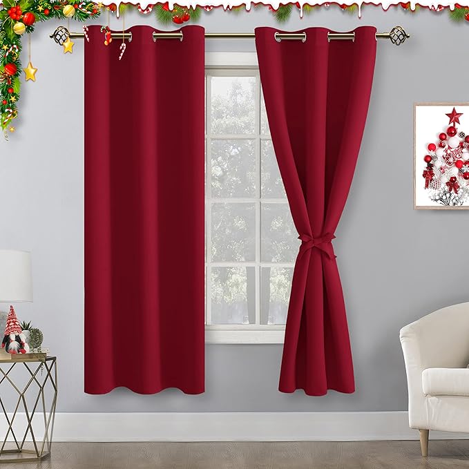 Hiasan Blackout Curtains for Bedroom and Living Room, Light Blocking, Noise - Image 2