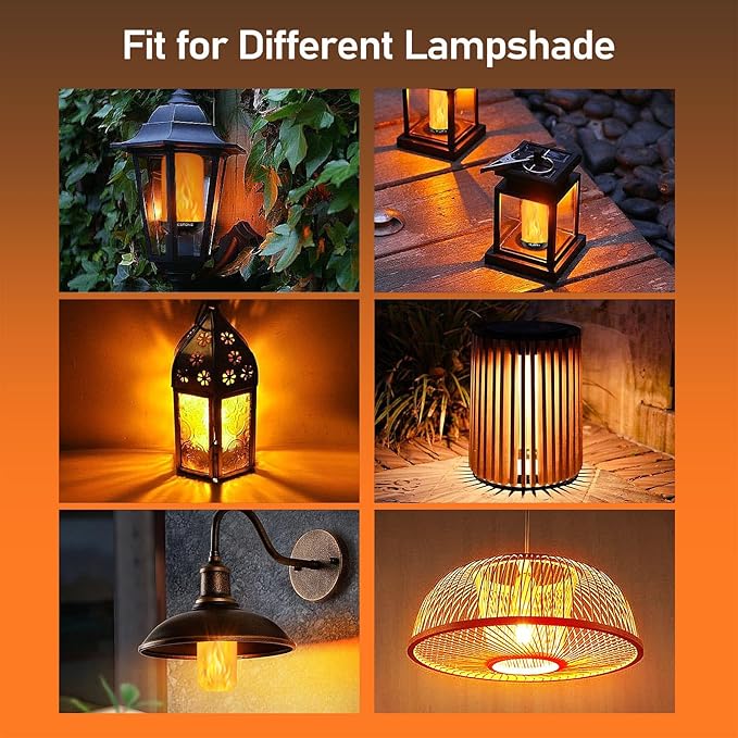 Vicstone Upgraded LED Flame Light Bulbs Christmas Decorations, 4-Mode - Image 6