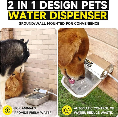 Automatic Water Dispenser for Dogs, 3L /101 oz 304 Stainless Steel Dog Water - Image 3