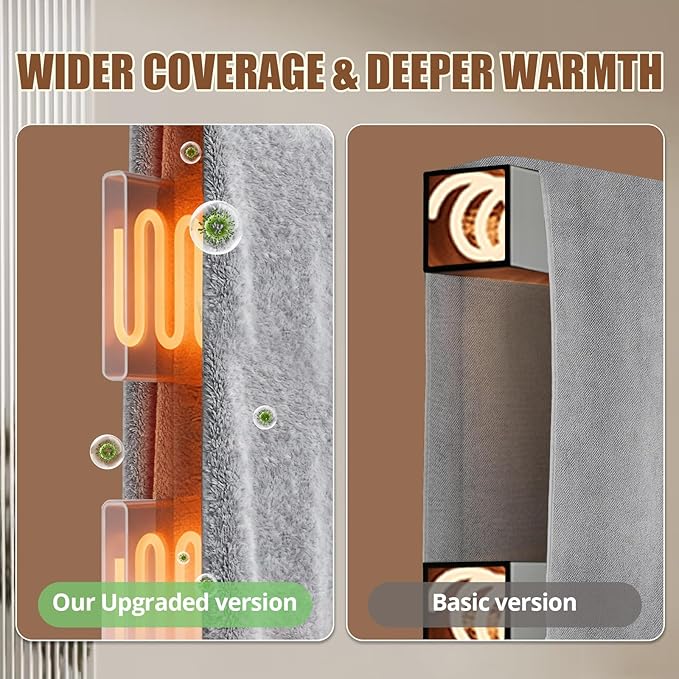 R FLORY Heated Towel Rack for Bathroom, 6 Bar Wall Mounted Towel Warmer Racl - Image 4