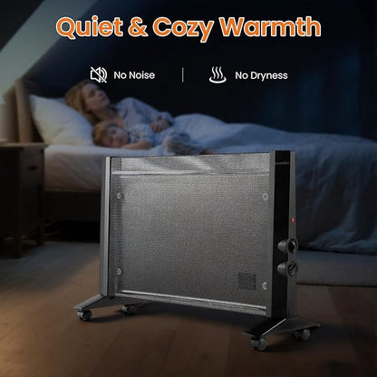 Space Heater for Indoor Use Large Room, 1500W Infrared Electric Room Heater for - Image 5