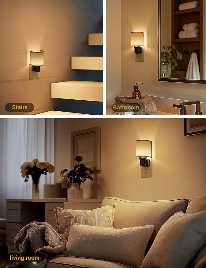 JandCase Night Lights Plug into Wall, LED Night Light Dimmable, Nightlight - Image 5