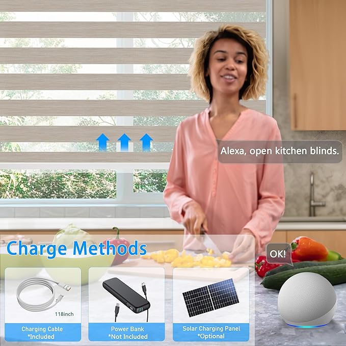 COOLWINDS Motorized Zebra Blinds - Image 5
