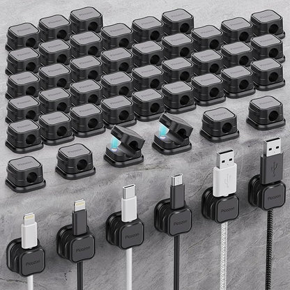 48 Pack Magnetic Cable Clip Organizer Cord Holder, Picozon Adhesive Cable by Picozon