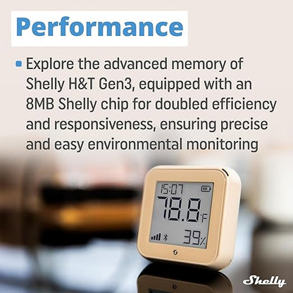 Shelly H&T Gen3 Mocha | Wi-Fi and Bluetooth Smart Temperature & Humidity Sensor - Image 5