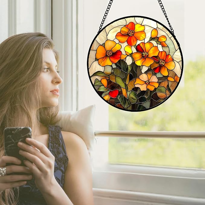 CRISGIF Stained Glass Window Hanging - Image 4