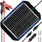 SUNER POWER 20W 12V Solar Battery Trickle Charger & Maintainer PRO, Built-in by SUNERPOWER