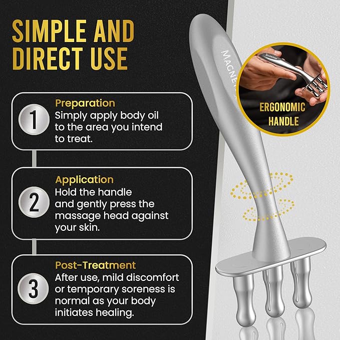 MagnetRX® Magnetic Therapy Massage Fork – Multi–Functional Magnetotherapy Pen - Image 5
