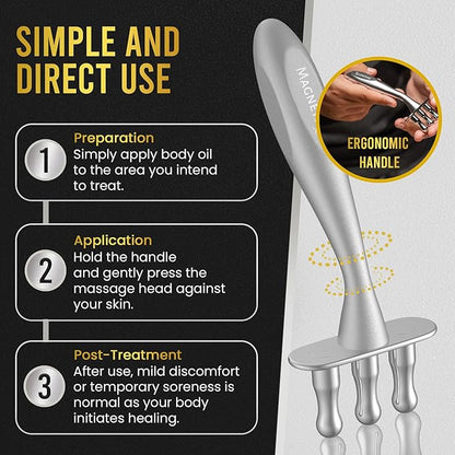MagnetRX® Magnetic Therapy Massage Fork – Multi–Functional Magnetotherapy Pen - Image 5