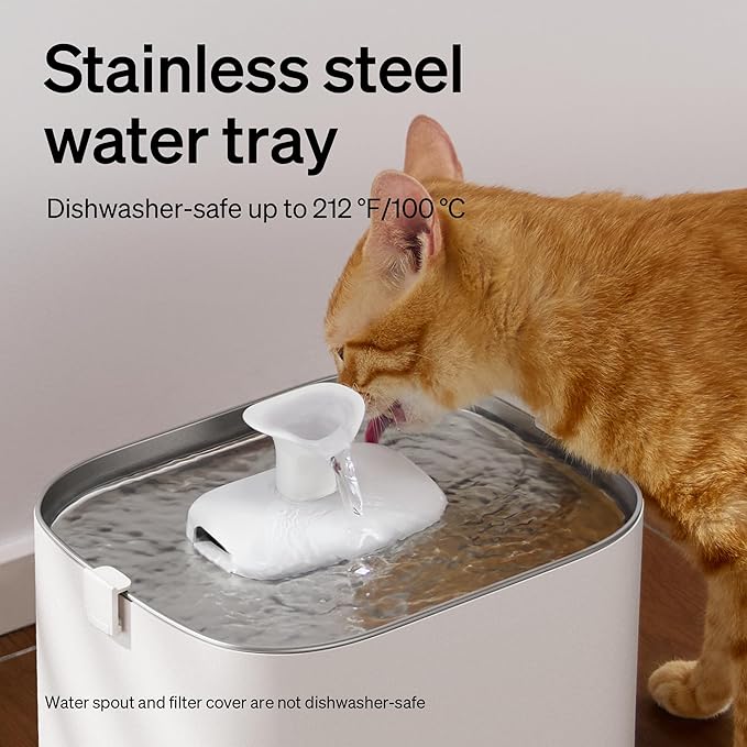 PETLIBRO Upgrade Cat Water Fountain Stainless Steel Tray, Dockstream 2 Cat - Image 6