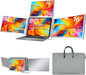 FOPO 16" Laptop Screen Extender Monitor Portable, Quad Monitor, Just 1 Cable by FOPO