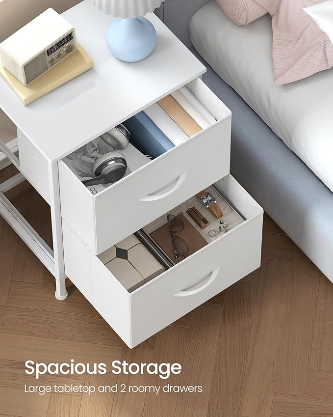 SONGMICS Dresser for Bedroom, Chest of Drawers, Nightstand, 2 Non-Woven Fabric - Image 4