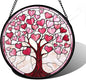 DASTOLL Stained Glass Window Hanging, Mom 9.8IN by DASTOLL